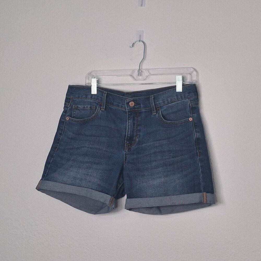 Old Navy Denim Shorts Sz 10 Medium Wash Mid Rise 4.5 inch Western Cowgirl - Picture 2 of 13